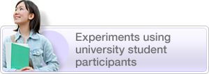 Experiments using university student participants