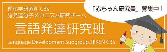 RIKEN CBS, Language Development Subgroup.